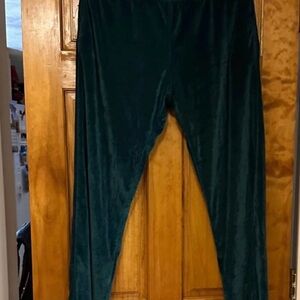 Emerald Green Velvet Pants